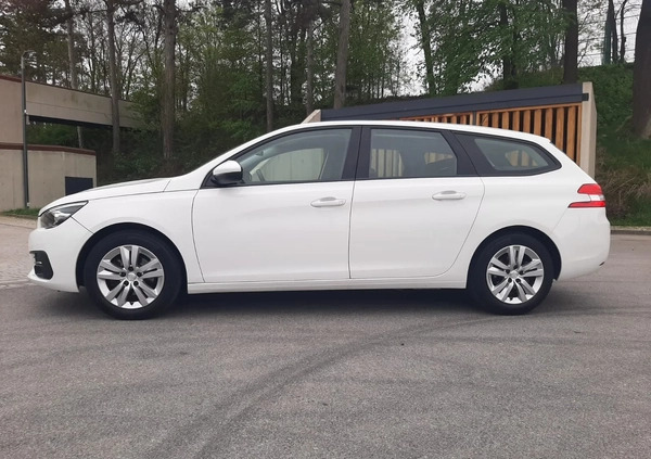 Peugeot 308 cena 51600 przebieg: 112000, rok produkcji 2019 z Kisielice małe 562